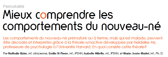 New publication in Perspective Infirmière